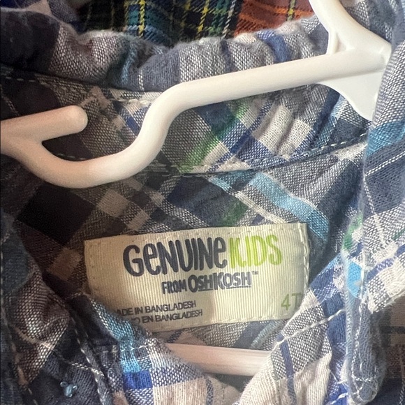 Assortment of 4T Boys Plaid Button-Down Shirts - Picture 4 of 5